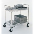 Metro 2SPN55ABR Heavy Duty Utility Cart with Two Shelves, 24