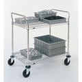 Metro 2SPN55ABR Heavy Duty Utility Cart with Two Shelves, 24