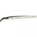 Excelta 759D-RT Curved Flat Tip Carbofib Tweezer 