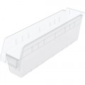 Akro-Mils 30048SCLAR Clear Shelf Bins 8/Carton, OD 17-7/8