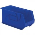 Lewis Bins PB1808-9 Hanging and Stacking Part Bin, Blue, OD 18