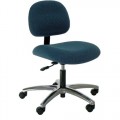 Industrial Seating AL12-F Heavy Duty Standard Chair, Blue Fabric, Adjustable Height 17