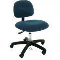 Industrial Seating PL12-FC Heavy Duty ESD-Safe Chair, Blue Fabric, Adjustable Height 17