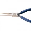 Klein D318-5-1/2C Tappered Long Nose Pliers, Serrated, beveled 5-5/8