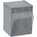 Quantum Storage Systems QTB405 Individual Tip Out Bin, Grey, 5-1/4