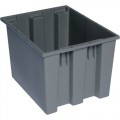Quantum Storage Systems SNT230 Stack and Nest Totes, Grey, 23-1/2