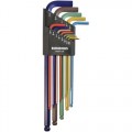 Bondhus 69637 13-Pc ColorGuard™ Ball End L-Wrench Set SAE 