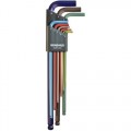 Bondhus 69699 9-Pc ColorGuard™ Ball End L-Wrench Set Metric 