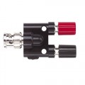 Pomona 1296 Double Binding Post to BNC Male Adapter 