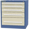 Vidmar SEP1023AL 5-Drawer Cabinet with 92 Compartments 