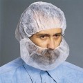 112NWI Polypropylene Beard Cover, White, 100/Bag 