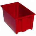 Quantum Storage Systems SNT185 Stack and Nest Totes, Red, 18