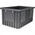 Metro TB93120CAS Conductive Tote Box, Black, OD 22-1/2