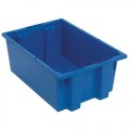 Quantum Storage Systems SNT200 Stack and Nest Totes, Blue, 19-1/2