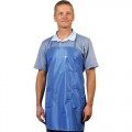 Tech Wear BEA-43 Blue Static Shielding BBQ-Style Apron with 3 Pockets 