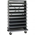Quantum Storage Systems QPRD-000 Stationary Double Sided Pick Rack with 16 Shelves, 24