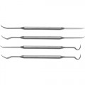 Moody 55-1965 4-Piece Dental Explorer Set 