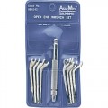 Moody 58-0143 Sub-Miniature Open-End Wrench Set, 9 piece 