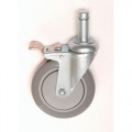 Nexel CA5SB Polyurethane Casters, Swivel, 2 w/Brake, 4/Set 
