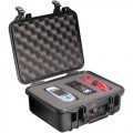 Pelican 1400 All Weather Foam Filled Case Black,  11-13/16 x. 8-7/8 x 5-3/16 