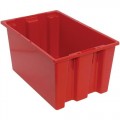 Quantum Storage Systems SNT240 Stack and Nest Tote, Red, 23-1/2
