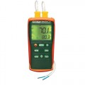 Extech EA10-NIST THERMOMETER DUAL INPUT W/CERT EXTECH 