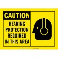 Brady 26570 Hearing Protection Alert Sign 