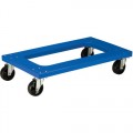 Akro-Mils RMD3018F4PN Blue Flush Polyethylene Dolly with Casters 