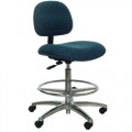 Industrial Seating AL10-F Heavy Duty Standard Chair, Blue Fabric, Adjustable Height 21