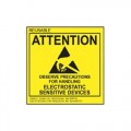 Desco 06730 Reusable English Static Awareness Labels, 2