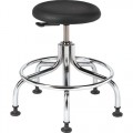 Bevco 3210C1P-ACF18 Class 10 Clean Room Stool with Glides (Seat Height: 18