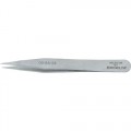 Excelta 00-SA-SE Anti-Static/Magnetic Stainless Steel Tweezers, Quality Grade 3 