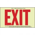 Brady 87807 BradyGlo™ Exit Sign - Red Letters 