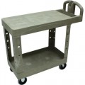 Rubbermaid 4505 Flat Shelf Cart Beige, 38