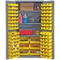 Durham MFG 3501-BDLP-102-3S-95 Heavy Duty Storage Cabinet with 3 Shelves and 102 Bins 