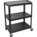 Luxor AVJ42XL Audio-Visual Aid Cart with Electric Assembly and Adjustable Height, 20