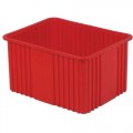 Lewis Bins NDC3120 Divider Tote Box, Red, OD 22.4