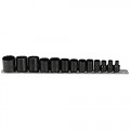Stanley-Proto J52304 52304 3/8DR 13PC SKT SET 12-PT W/SCKT BAR PROTO 