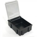 Transforming Technologies SM0882 ESD-Safe SMD Storge Box with Transparent Lid, 40 x 37 x 15 mm 