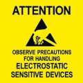 Desco 06722 English Static Awareness Label, 2