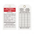 Brady 65371 Fire Extinguisher Tags, 25/Pkg 