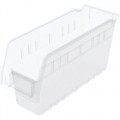 Akro-Mils 30040SCLAR Clear Shelf Bins 15/Carton, OD 11-5/8
