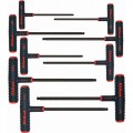 Eklind 60809 9 pc 9 inch Series Power-T™ T-Handle Ball-Hex Key Set with Pouch 