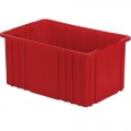 Lewis Bins NDC2080-RED Divider Tote Box, Red, OD 16.5