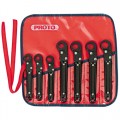 Stanley-Proto J3800A Ratcheting Flare Nut Wrenches, 7 pc., 3/8