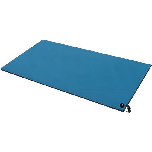 16X242LAYER (479800) Two Layer ESDSafe Rubber Table Mat Kit, Blue