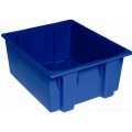 Quantum Storage Systems SNT225 Stack and Nest Totes, Blue, 23-1/2