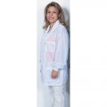 Desco 73834 White ESD Shielding Jacket with Cuffs, X-Large 
