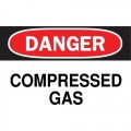 Brady 22322 Compressed Gas Plastic Sign  