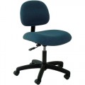 Industrial Seating PL12-F Heavy Duty Standard Chair, Blue Fabric, Adjustable Height 17